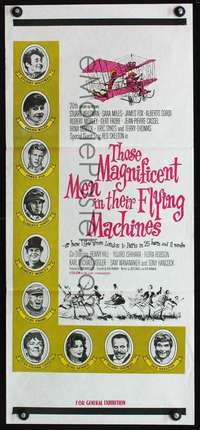 s057 THOSE MAGNIFICENT MEN IN THEIR FLYING MACHINES Australian daybill movie poster R7