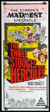 s055 THREE STOOGES MEET HERCULES Australian daybill movie poster '61