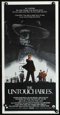 s031 UNTOUCHABLES Australian daybill movie poster '87 Costner, De Niro