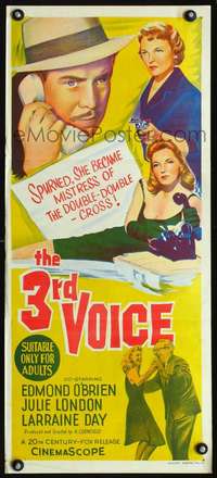 s596 3rd VOICE Australian daybill movie poster '60 Edmund O'Brien