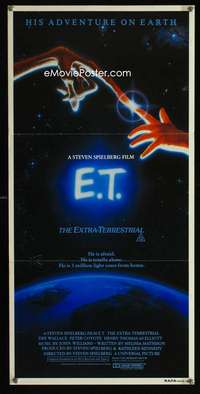 s415 E.T. THE EXTRA TERRESTRIAL Australian daybill movie poster '82Alvin art