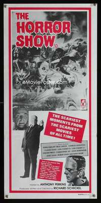 s312 HORROR SHOW Australian daybill movie poster '80 Hitchcock shown!