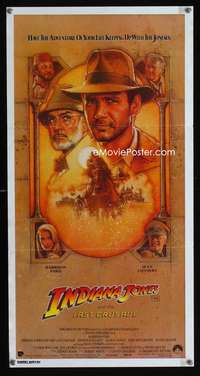 s297 INDIANA JONES & THE LAST CRUSADE Australian daybill movie poster '89