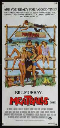 s230 MEATBALLS Australian daybill movie poster '79 Bill Murray, Ivan Reitman