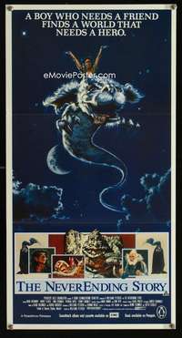 s208 NEVERENDING STORY Australian daybill movie poster '84Wolfgang Petersen