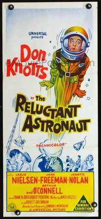 s150 RELUCTANT ASTRONAUT Australian daybill movie poster '67 Don Knotts