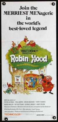 s141 ROBIN HOOD Aust daybill R83 Walt Disney cartoon, the way it REALLY happened!