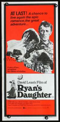 s126 RYAN'S DAUGHTER Australian daybill movie poster R70s David Lean, Miles