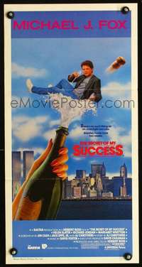 s118 SECRET OF MY SUCCESS Australian daybill movie poster '87Michael J Fox