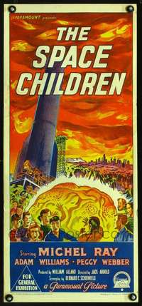 s094 SPACE CHILDREN Australian daybill movie poster '58 Jack Arnold sci-fi!