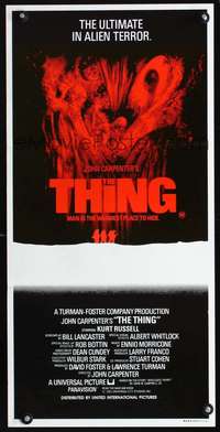 s058 THING Australian daybill movie poster '82 John Carpenter horror!