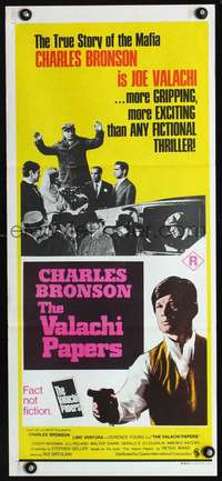 s028 VALACHI PAPERS Australian daybill movie poster '72 Charles Bronson