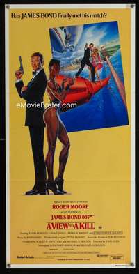 s026 VIEW TO A KILL Australian daybill movie poster '85 Moore as James Bond!