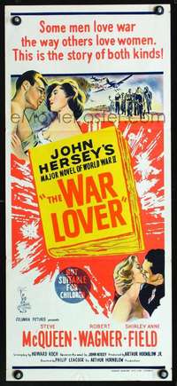 s021 WAR LOVER Australian daybill movie poster '62 Steve McQueen, Wagner