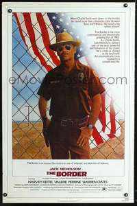 t065 BORDER one-sheet movie poster '82 great art of Jack Nicholson!