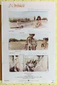 t010 3 WOMEN one-sheet movie poster '77 Robert Altman, Shelley Duvall