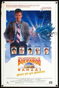 t017 ADVENTURES OF BUCKAROO BANZAI one-sheet movie poster '84 Peter Weller