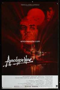 t035 APOCALYPSE NOW one-sheet movie poster '79 Brando, Coppola, Peak art!