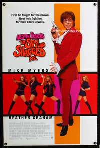 t041 AUSTIN POWERS: THE SPY WHO SHAGGED ME DS one-sheet movie poster '99