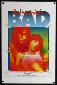 t029 ANDY WARHOL'S BAD one-sheet movie poster '77 Carroll Baker, Perry King