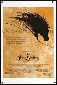 t056 BLACK STALLION one-sheet movie poster '79 great horse artwork!