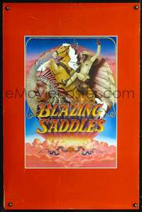t058 BLAZING SADDLES teaser one-sheet movie poster '74 classic Mel Brooks!