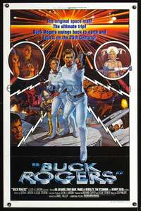 t074 BUCK ROGERS style B one-sheet movie poster '79 Victor Gadino art!