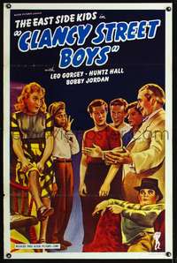 t092 CLANCY STREET BOYS one-sheet movie poster R49 East Side Kids, Gorcey