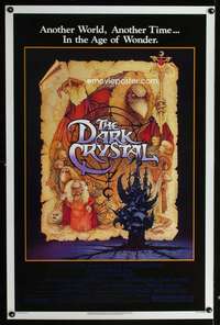 t112 DARK CRYSTAL one-sheet movie poster '82 Henson, Frank Oz, Amsel art!
