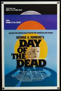 t114 DAY OF THE DEAD one-sheet movie poster '85 George Romero sequel!