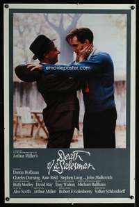 t117 DEATH OF A SALESMAN one-sheet movie poster '85 Hoffman, Malkovich