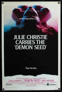 t121 DEMON SEED one-sheet movie poster '77 Julie Christie sci-fi horror!