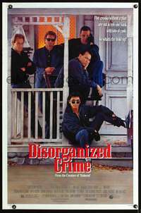 t123 DISORGANIZED CRIME one-sheet movie poster '89 Lou Diamond Phillips