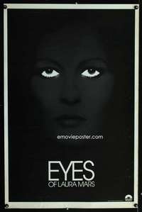 t149 EYES OF LAURA MARS teaser one-sheet movie poster '78 psychic Dunaway!
