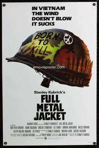 t177 FULL METAL JACKET advance one-sheet movie poster '87 Stanley Kubrick