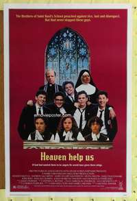 t212 HEAVEN HELP US one-sheet movie poster '85 Catholic school comedy!