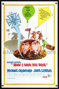t226 HOW I WON THE WAR one-sheet movie poster '68 John Lennon, Crawford