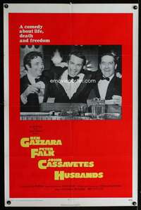 t229 HUSBANDS one-sheet movie poster '70 Ben Gazzara, Falk, Cassavetes