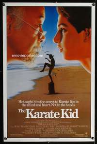t252 KARATE KID one-sheet movie poster '84 Pat Morita, Ralph Macchio