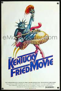 t253 KENTUCKY FRIED MOVIE one-sheet movie poster '77 wacky John Landis!