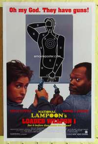 t347 NATIONAL LAMPOON'S LOADED WEAPON 1 DS one-sheet movie poster '93 Estevez
