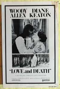 t287 LOVE & DEATH style B one-sheet movie poster 75 Woody Allen, Diane Keaton