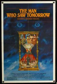 t301 MAN WHO SAW TOMORROW one-sheet movie poster '81 Welles, Nostradamus