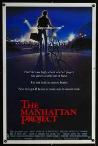 t307 MANHATTAN PROJECT one-sheet movie poster '86 Brickman, Lithgow, sci-fi!