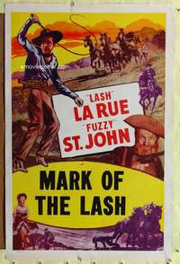 t311 LASH LA RUE '50s Al 'Fuzzy' St. John, Mark of the Lash!