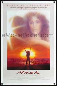 t314 MASK one-sheet movie poster '85 Cher, Eric Stoltz, Bogdanovich