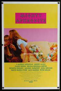 t323 MIGHTY APHRODITE one-sheet movie poster '95 Woody Allen, Claire Bloom