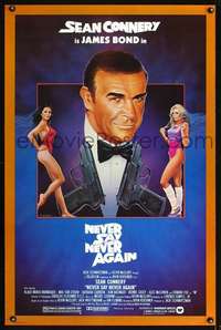 t349 NEVER SAY NEVER AGAIN 1sh movie poster '83 Connery as James Bond