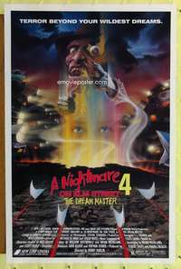 t353 NIGHTMARE ON ELM STREET 4 one-sheet movie poster '88 cool Matthew art!