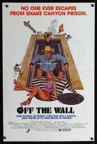 t361 OFF THE WALL one-sheet movie poster '83 Sorvino, sexy Rosanna Arquette!